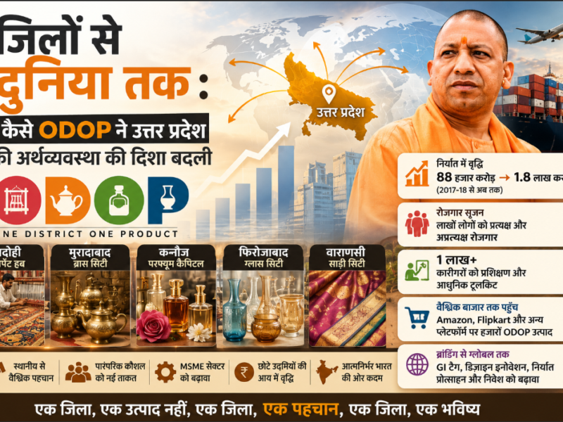 जिलों से दुनिया तक, कैसे ODOP ने उत्तर प्रदेश की अर्थव्यवस्था की दिशा बदली