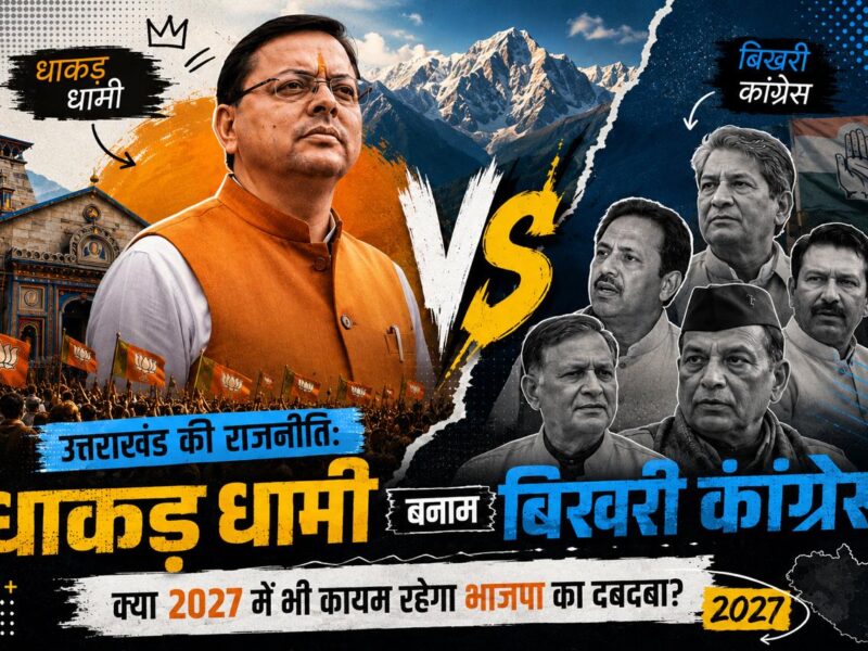 उत्तराखंड की राजनीति: धाकड़ धामी बनाम बिखरी कांग्रेस, क्या 2027 में भी कायम रहेगा भाजपा का दबदबा?