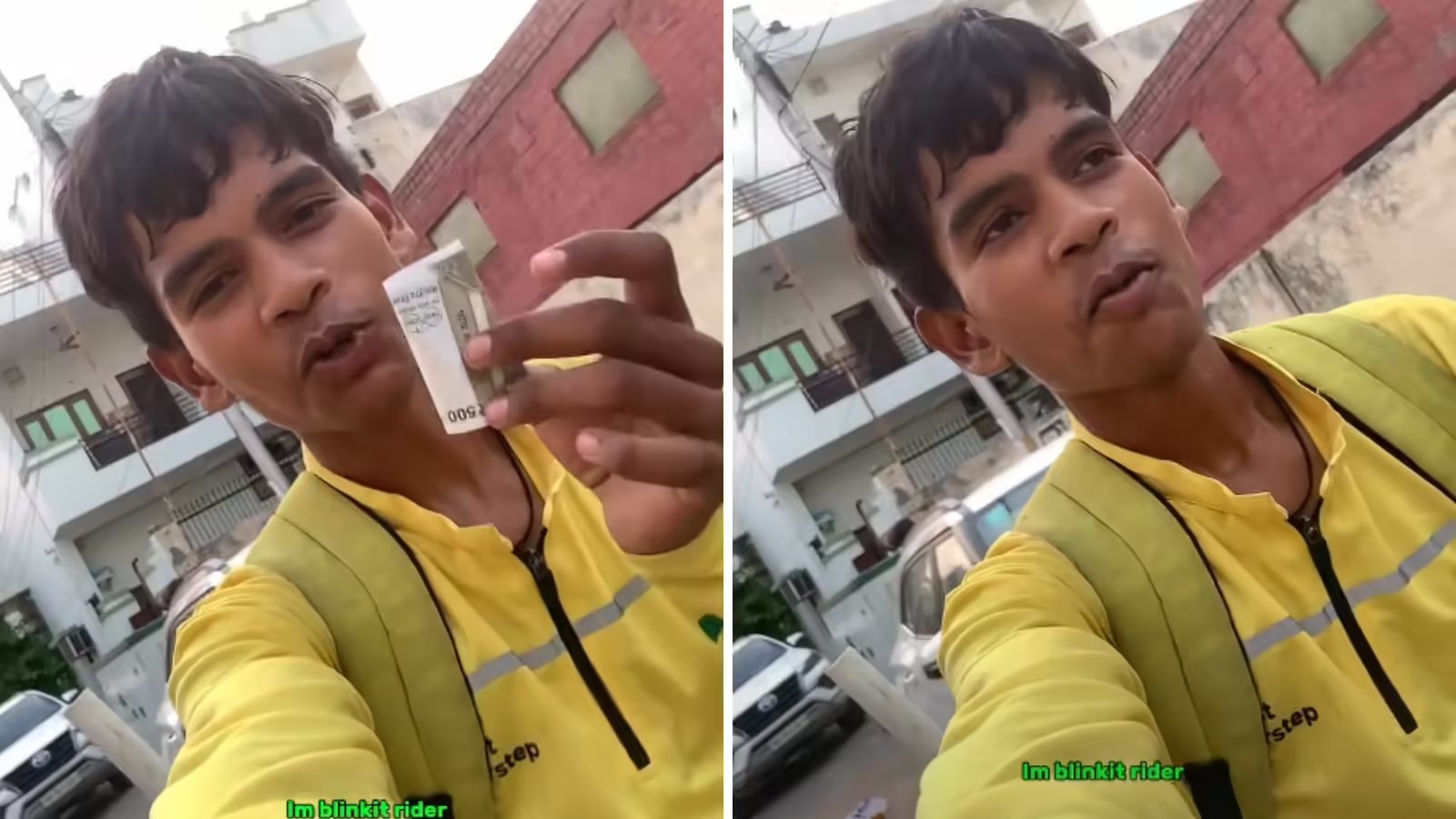 ₹15 के ऑर्डर पर ₹500 टिप: Blinkit राइडर की भावुक रील वायरल