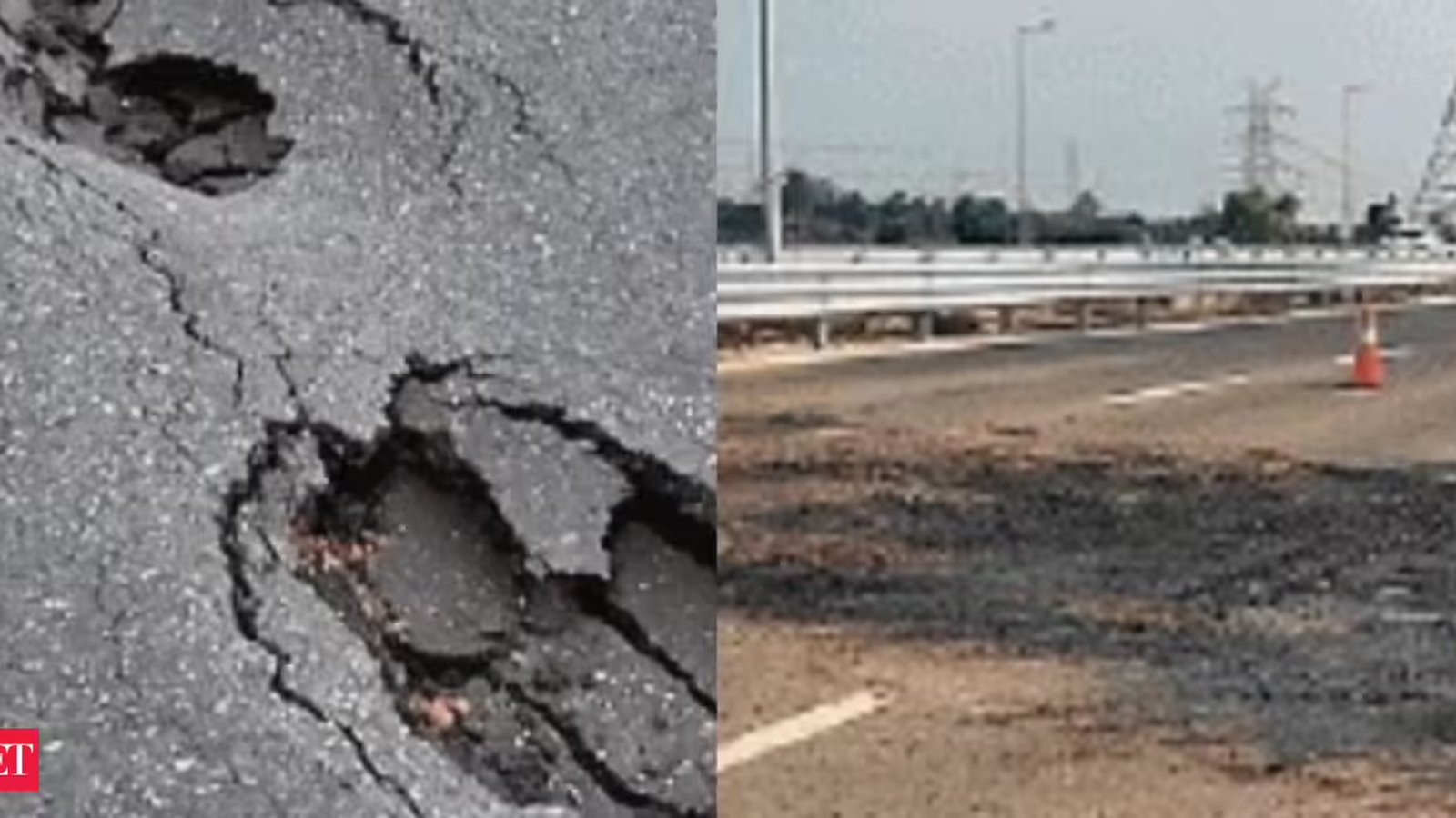 दिल्ली–देहरादून एक्सप्रेसवे पर धंसान का वीडियो वायरल, NHAI ने अफसर निलंबित किए