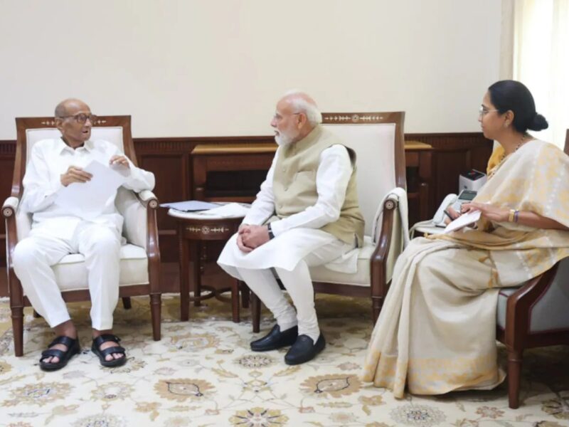 संसद में PM से मिले शरद पवार‑सुप्रिया सुले; बैठक पर सियासी अटकलें तेज