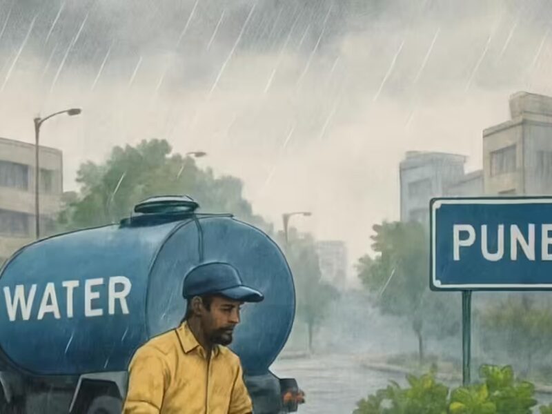 पुणे में तेज बारिश के बीच पौधों को टैंकर से पानी, वीडियो वायरल; मेट्रो प्राधिकरण ने दी सफाई