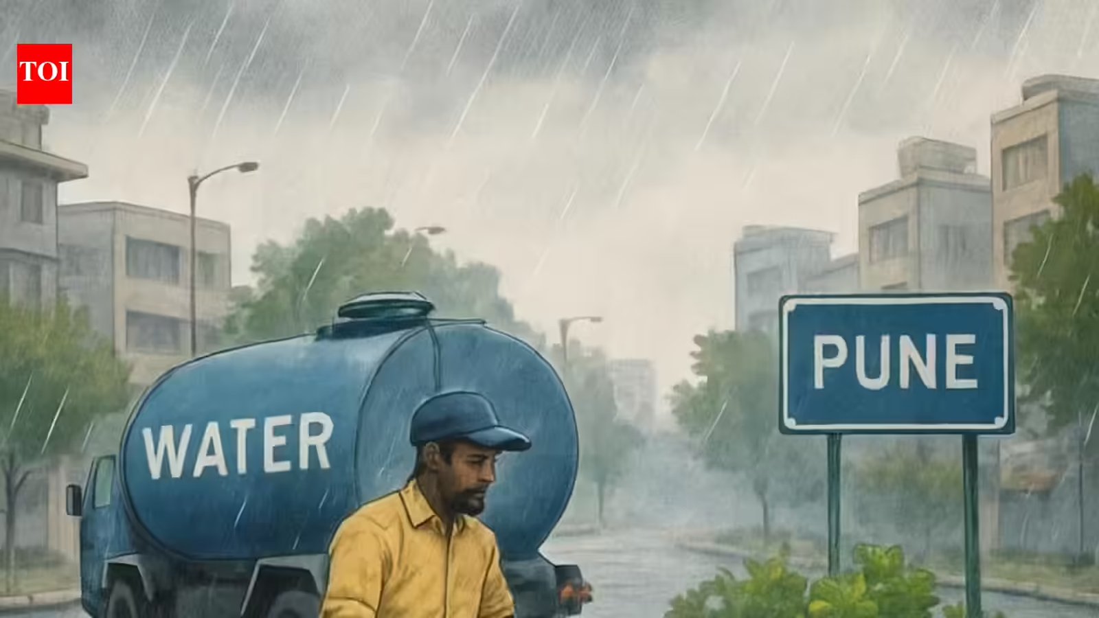 पुणे में तेज बारिश के बीच पौधों को टैंकर से पानी, वीडियो वायरल; मेट्रो प्राधिकरण ने दी सफाई