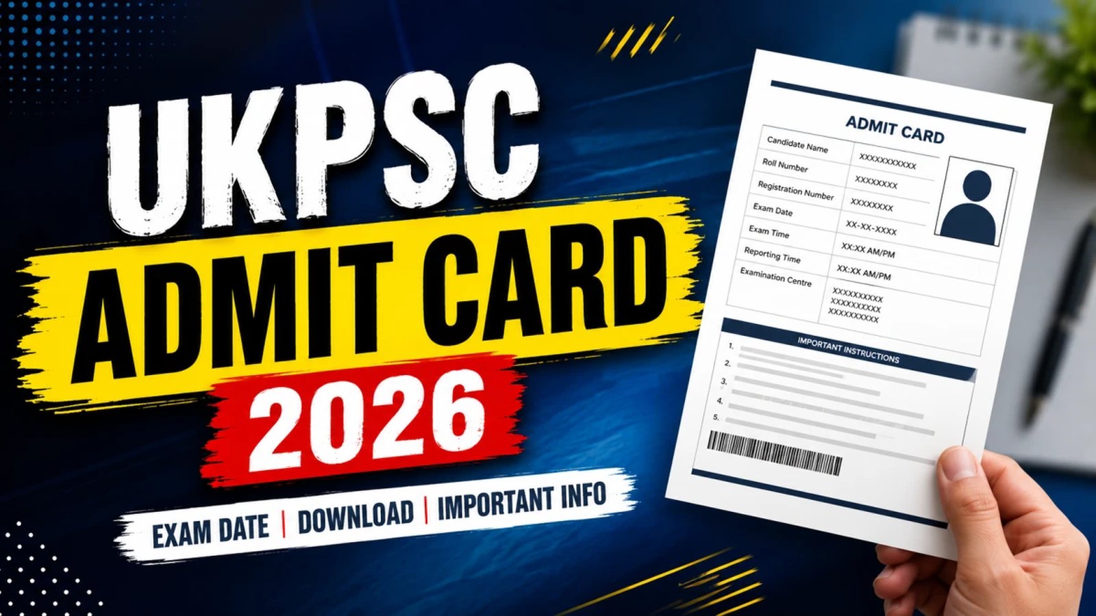 24 पद, 19 जुलाई परीक्षा: UKPSC हाई कोर्ट ARO/लाइब्रेरियन एडमिट कार्ड 19 जुलाई तक डाउनलोड करें